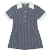 NAVY & WHITE GINGHAM SUMMER DRESS