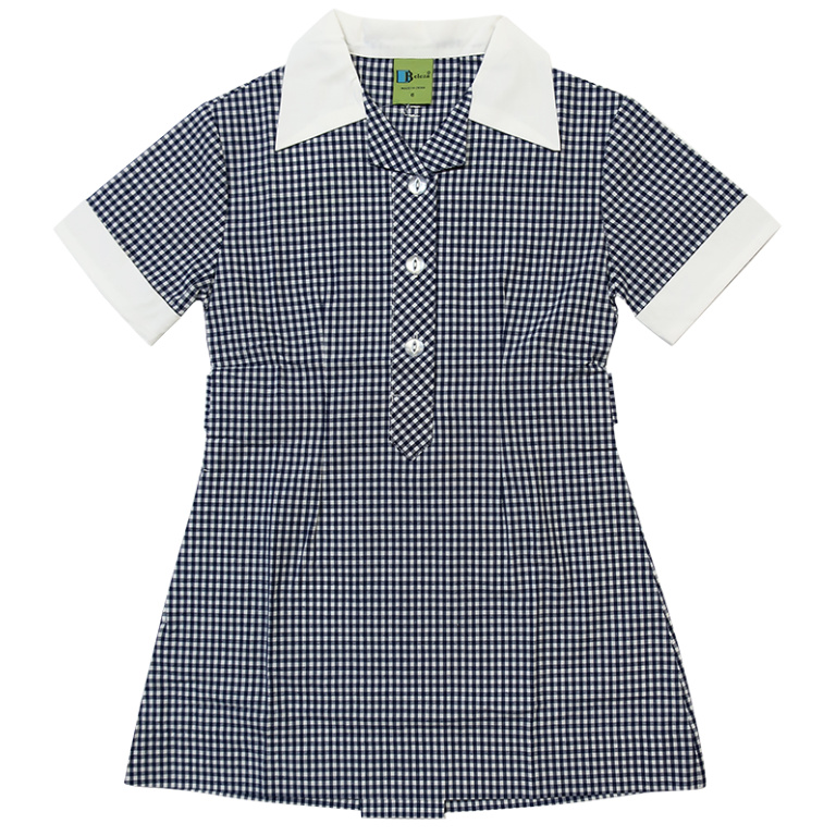 NAVY WHITE GINGHAM SUMMER DRESS Beleza School Uniforms NAVY WHITE GINGHAM SUMMER DRESS Beleza School Uniforms