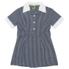 ROYAL & WHITE GINGHAM SUMMER DRESS