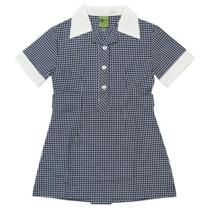 ROYAL & WHITE GINGHAM SUMMER DRESS