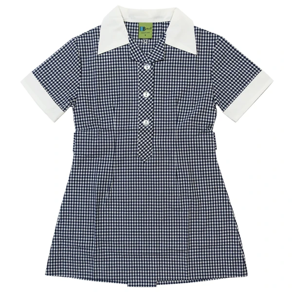 ROYAL & WHITE GINGHAM SUMMER DRESS