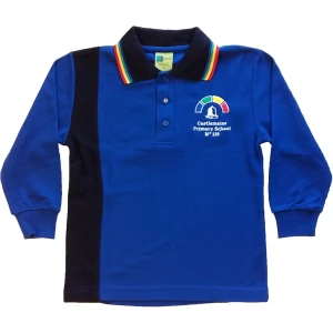 LONG SLEEVE POLO PIQUE TOP