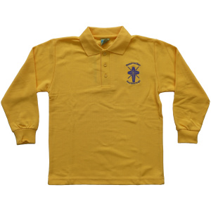 LONG SLEEVE POLO PIQUE TOP