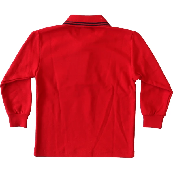 LONG SLEEVE POLO SHIRT - Image 2