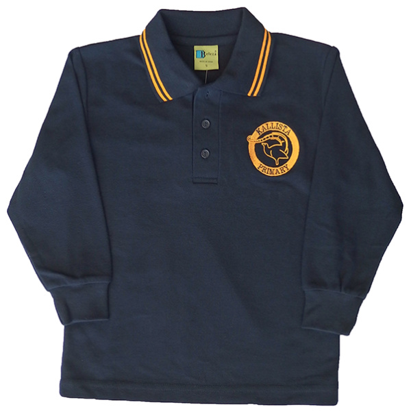 LONG SLEEVE POLO SHIRT - Image 2
