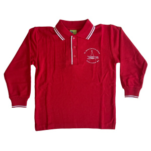 LONG SLEEVE POLO SHIRT﻿