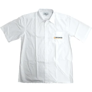 SHORT SLEEVE COLLEGE BUTTON UP SHIRT