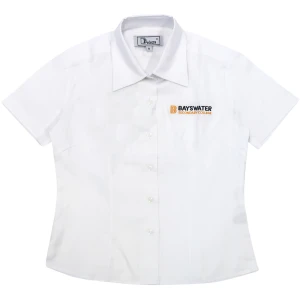 SHORT SLEEVE BUTTON UP BLOUSE