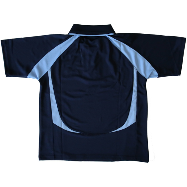 SPORTS POLO WITH MESH CONTOUR PANEL - Image 2