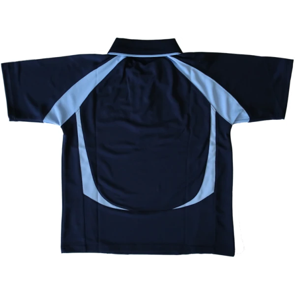 SPORTS POLO WITH MESH CONTOUR PANEL - Image 2