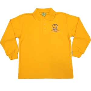 LONG SLEEVE POLO PIQUE SHIRT