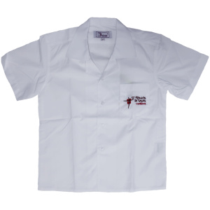BOYS SHORT SLEEVE OPEN NECK SHIRT
