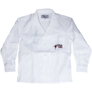 BOYS' LONG SLEEVE OPEN NECK SHIRT