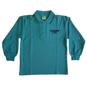 LONG SLEEVE POLO PIQUE SHIRT