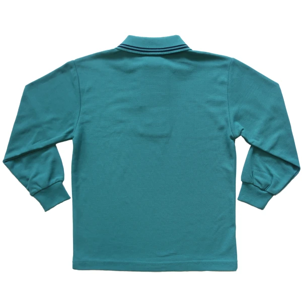 LONG SLEEVE POLO SHIRT - Image 2