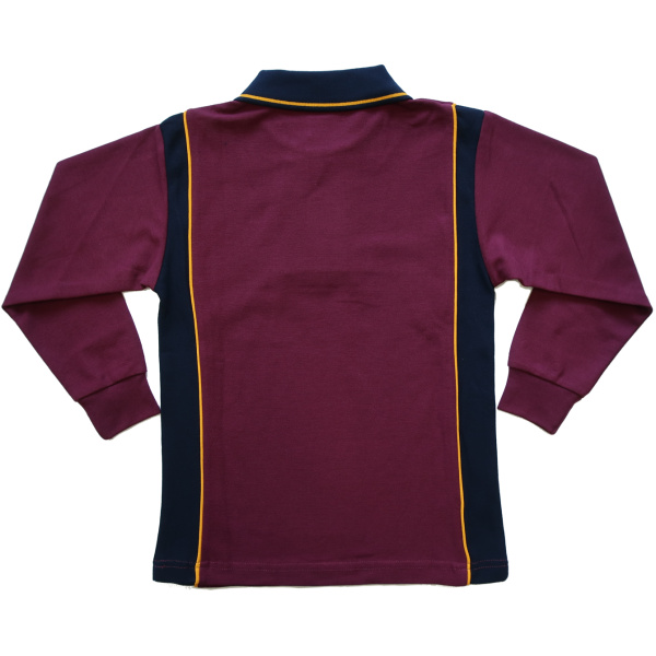 LONG SLEEVE POLO SHIRT - Image 2