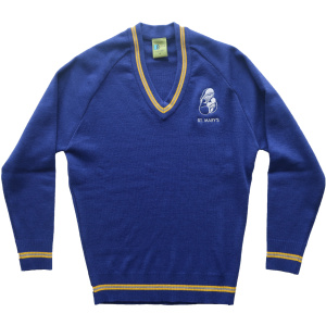 KNITTED V-NECK JUMPER