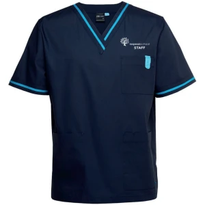 STAFF CONTRAST SCRUBS TOP