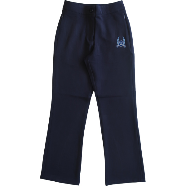 STRETCH WIDE STRAIGHT LEG PANTS