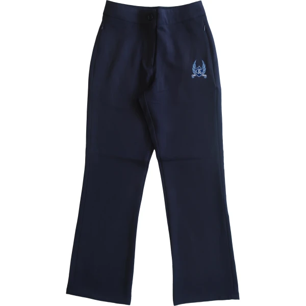 STRETCH WIDE STRAIGHT LEG PANTS