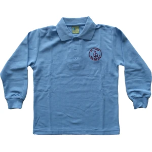 LONG SLEEVE PIQUE POLO SHIRT - 10