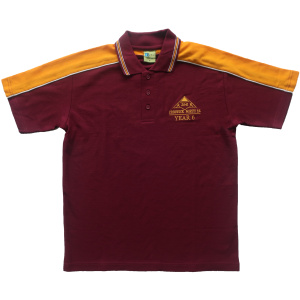 YEAR 6 SHORT SLEEVE PIQUE POLO SHIRT