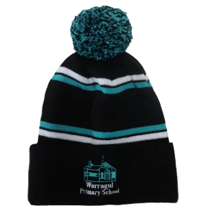 KNITTED POM POM BEANIE