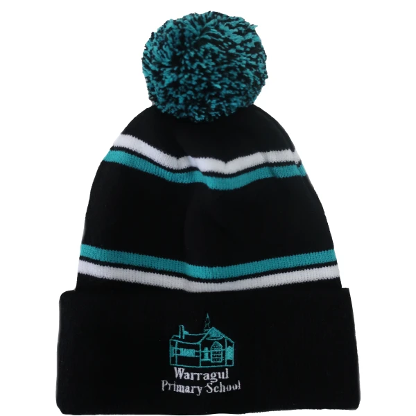 KNITTED POM POM BEANIE