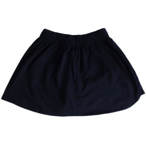 NAVY COTTON STRETCH SKORT