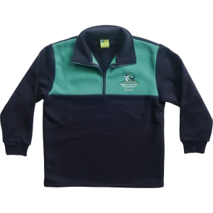 GRADE 6 1/2 ZIP SUPER FLEECE RUGBY TOP