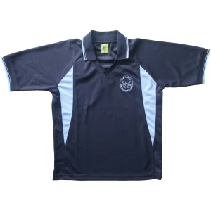 V-NECK SHORT SLEEVE SPORTS MESH TOP