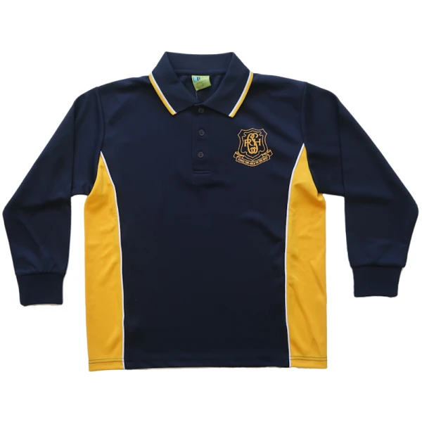 LONG SLEEVE SPORTS MESH POLO