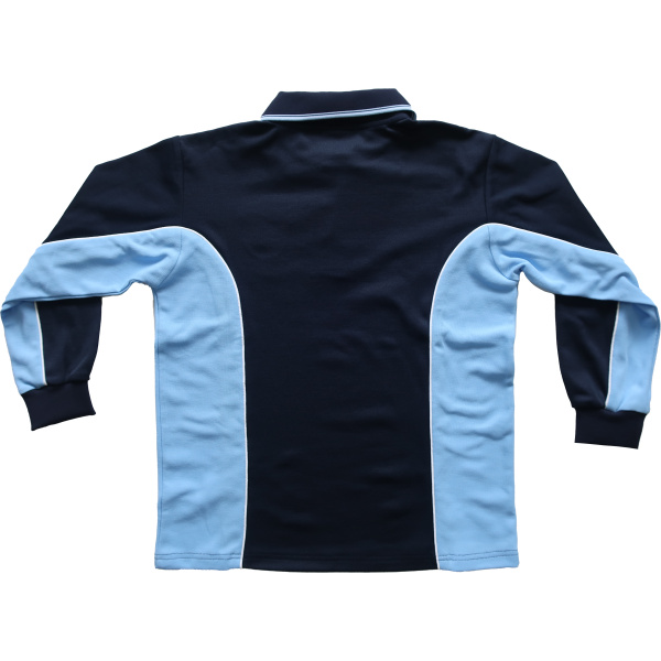LONG SLEEVE POLO TOP - Image 2