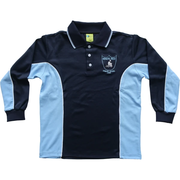 LONG SLEEVE POLO TOP