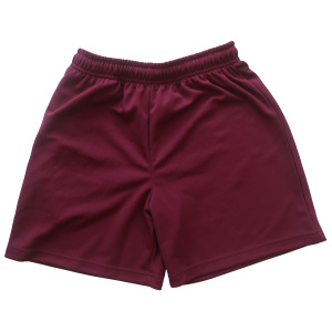 MAROON SPORTS MESH SHORTS