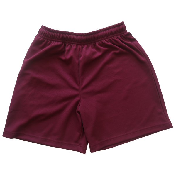 MAROON SPORTS MESH SHORTS