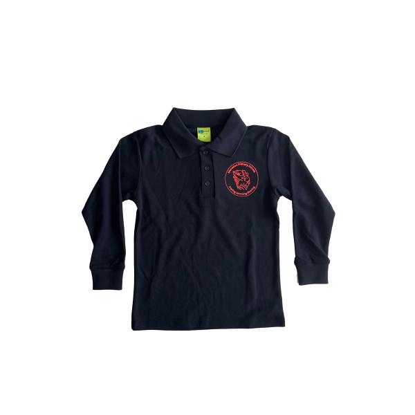 LONG SLEEVE POLO PIQUE SHIRT - Image 2