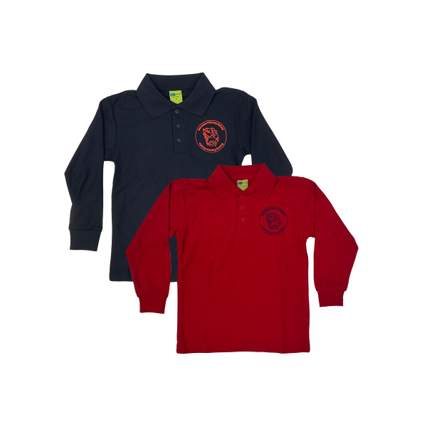LONG SLEEVE POLO PIQUE SHIRT