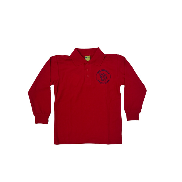 LONG SLEEVE POLO PIQUE SHIRT - Image 3