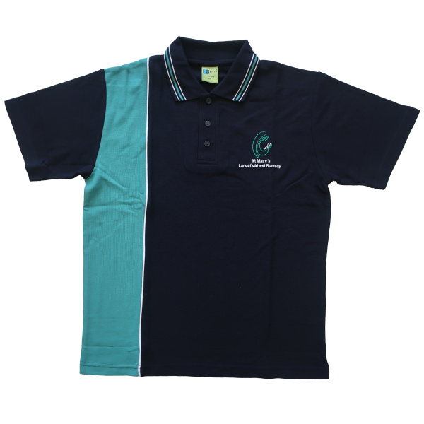 SHORT SLEEVE CONTRAST POLO PIQUE TOP