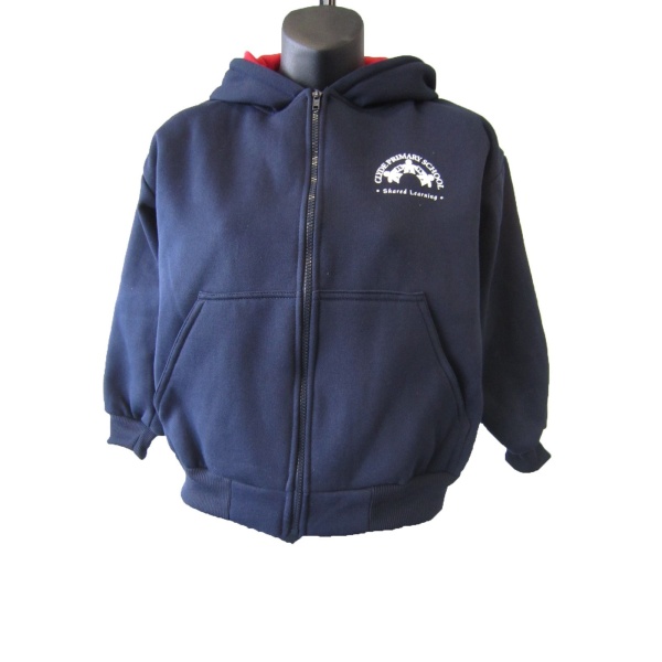 HOODED ZIP-UP BOMBER JACKET