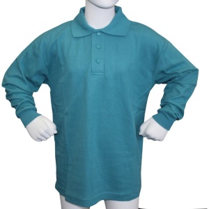 LONG SLEEVE POLO SHIRT﻿
