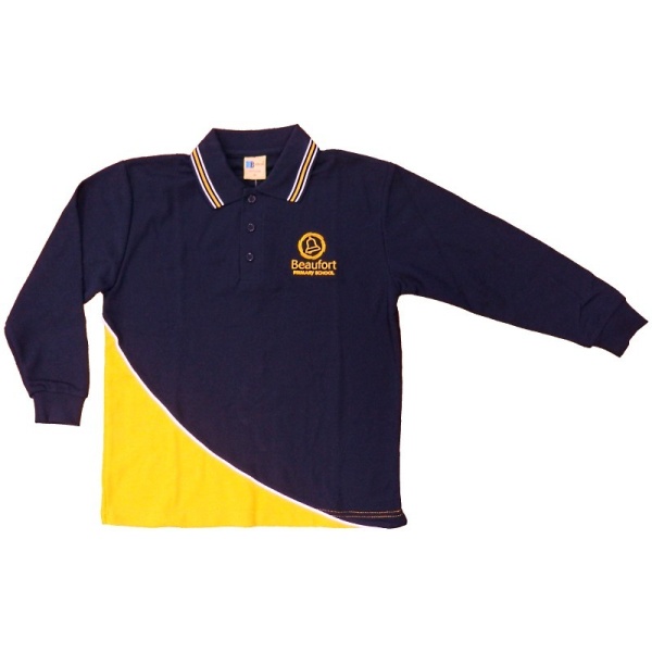 LONG SLEEVE POLO SHIRT FRONT