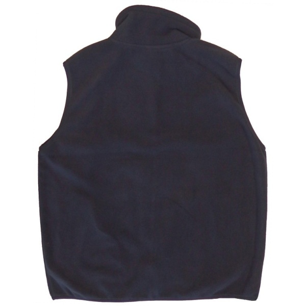 POLAR FLEECE VEST (NAVY) BACK