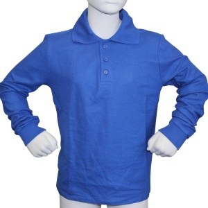 LONG SLEEVE POLO SHIRT﻿