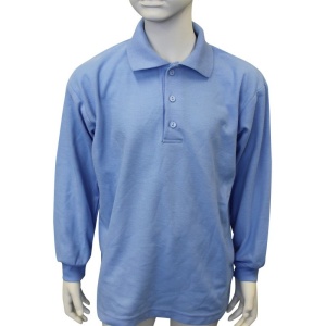 LONG SLEEVE POLO SHIRT﻿