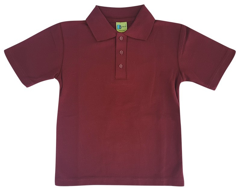 MAROON SHORT SLEEVE POLO SHIRT