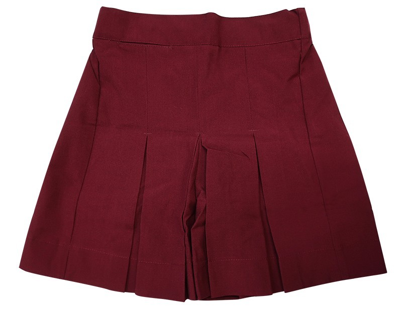 MAROON SQUARE WEAVE CULOTTE Beleza School Uniforms