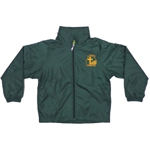 WATERPROOF SPRAY JACKET WITH POLAR FLEECE LINING