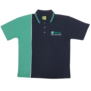 SHORT SLEEVE CONTRAST POLO PIQUE TOP